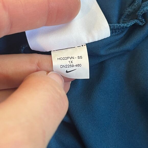 Nike Dri-Fit Racerback Tank Top Blue Plus Size 1X Active Athletic Workout - Picture 6 of 7